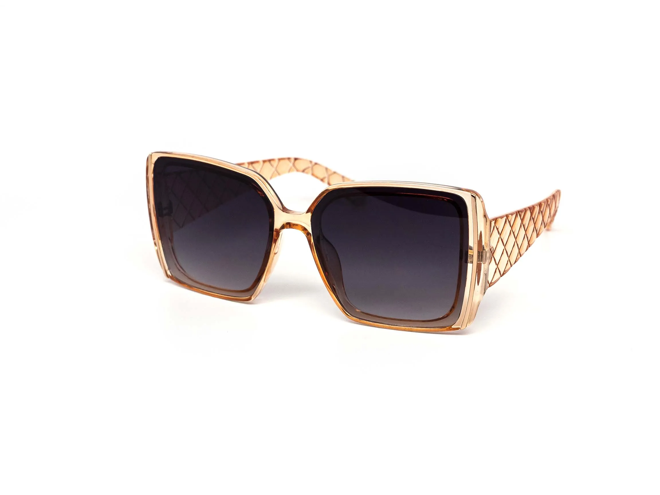 12 Pack: Gold Blade Crosshatch Wholesale Sunglasses
