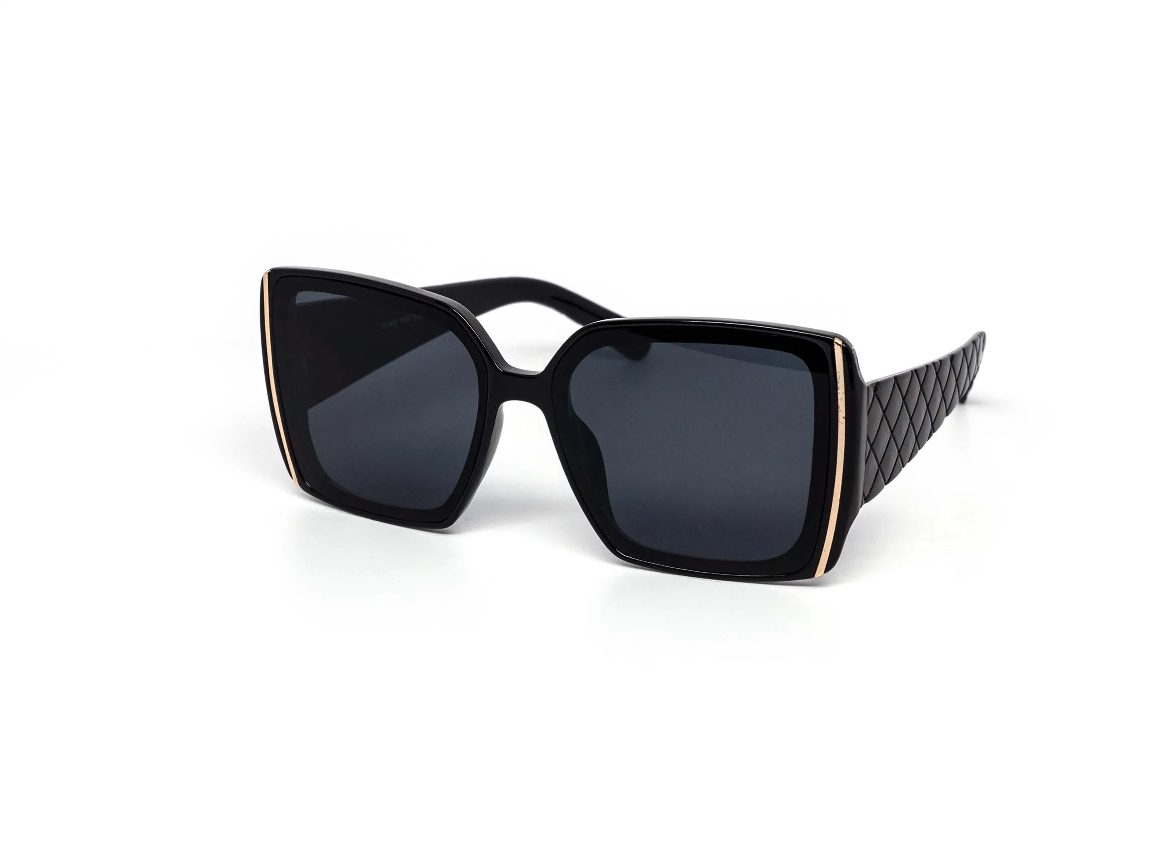12 Pack: Gold Blade Crosshatch Wholesale Sunglasses