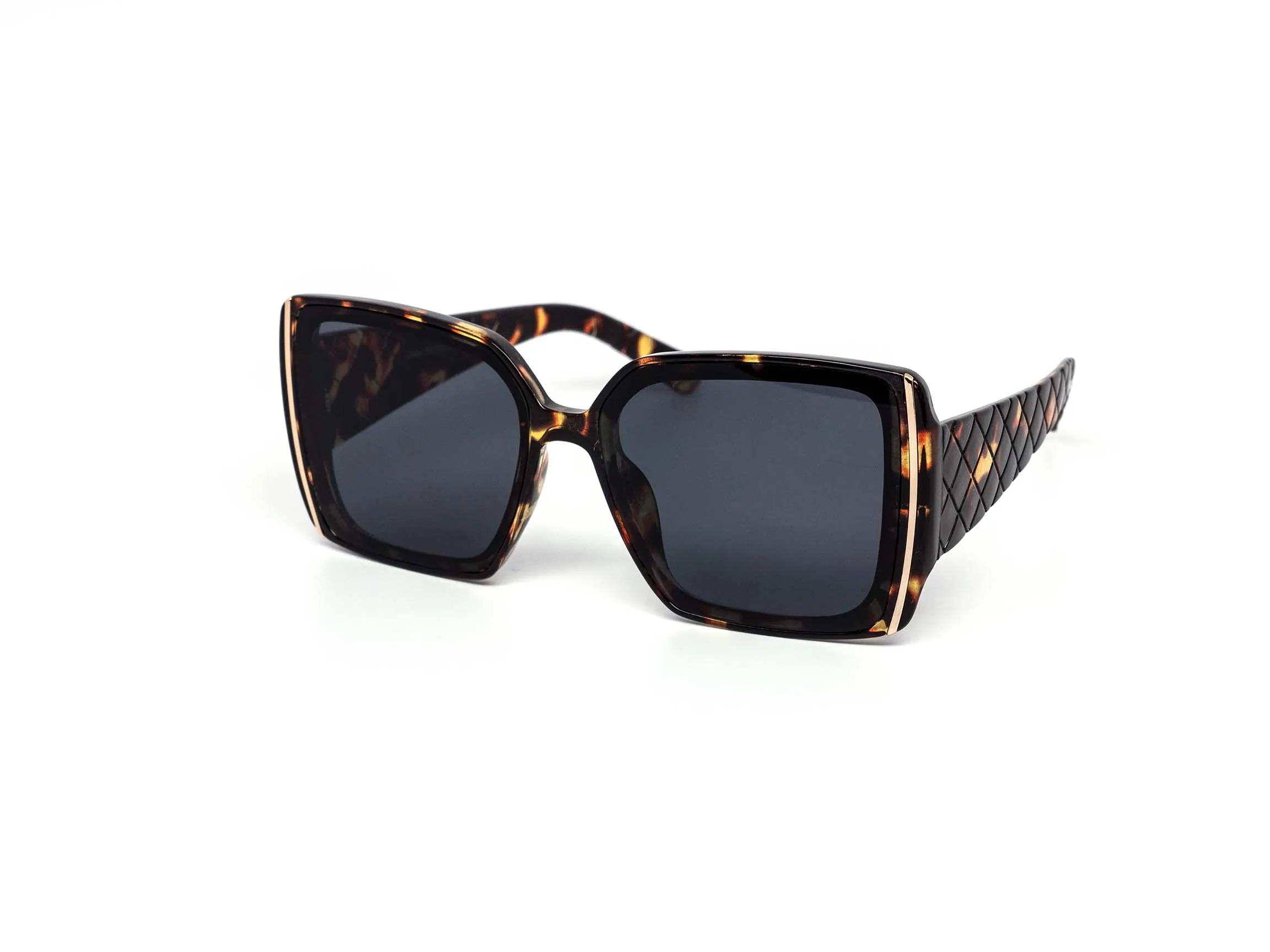 12 Pack: Gold Blade Crosshatch Wholesale Sunglasses