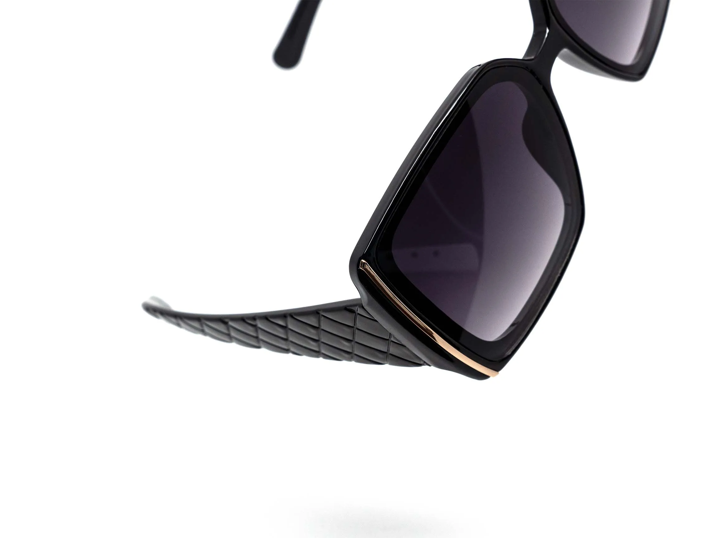 12 Pack: Gold Blade Crosshatch Wholesale Sunglasses