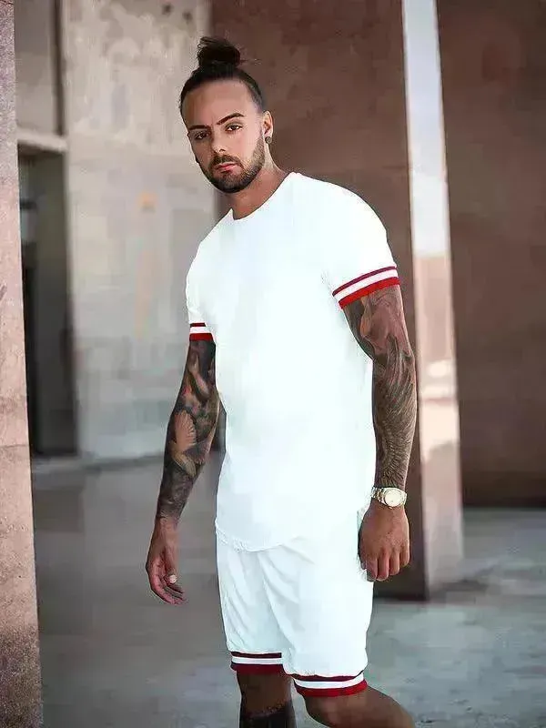 2024 Men's Summer  Short Sports Trendy Track Suit