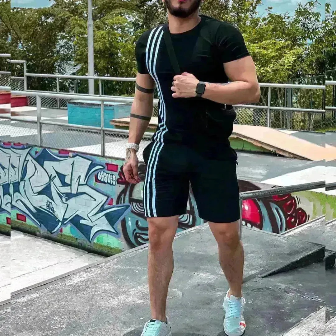 2024 Men's Summer  Short Sports Trendy Track Suit