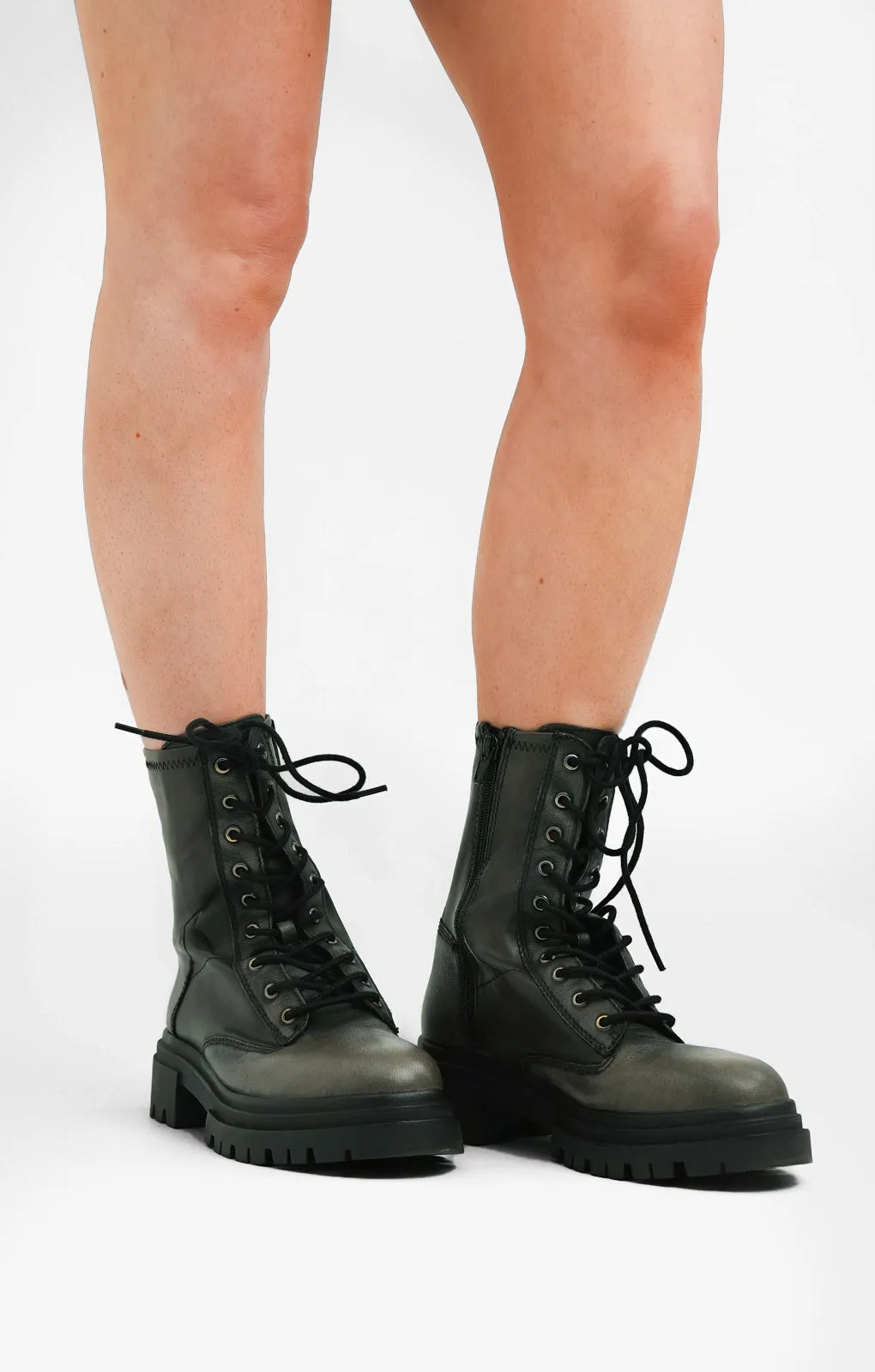 ALDO Nane Lace Up Ankle Boots In Black