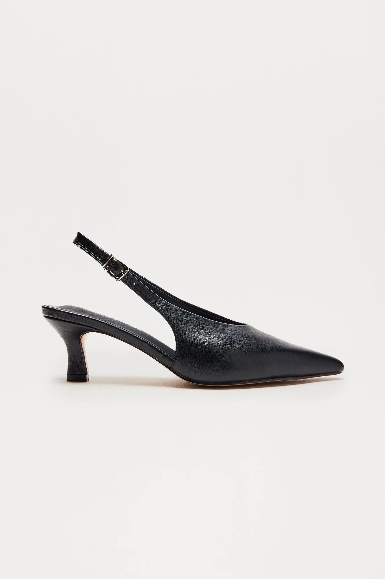 Allura Kitten Heel Pumps - Black