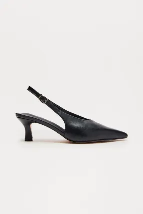 Allura Kitten Heel Pumps - Black