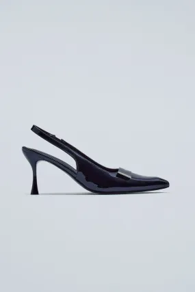 Annette Kitten Heel Pumps - Black