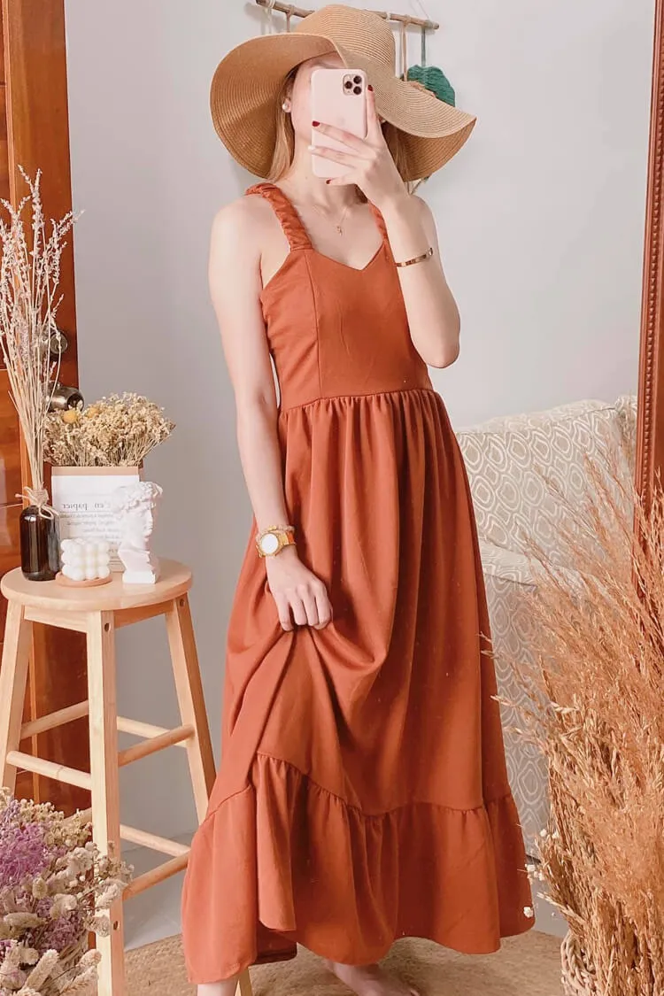 Bella V-Neck Maxi Dress