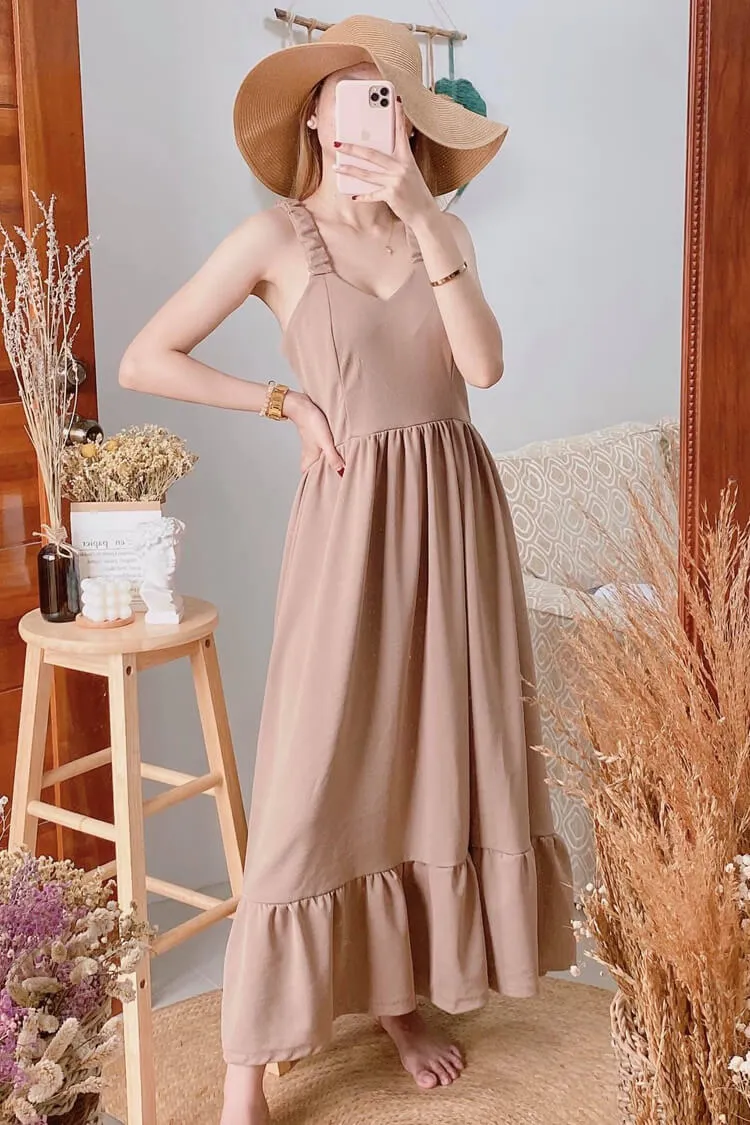 Bella V-Neck Maxi Dress