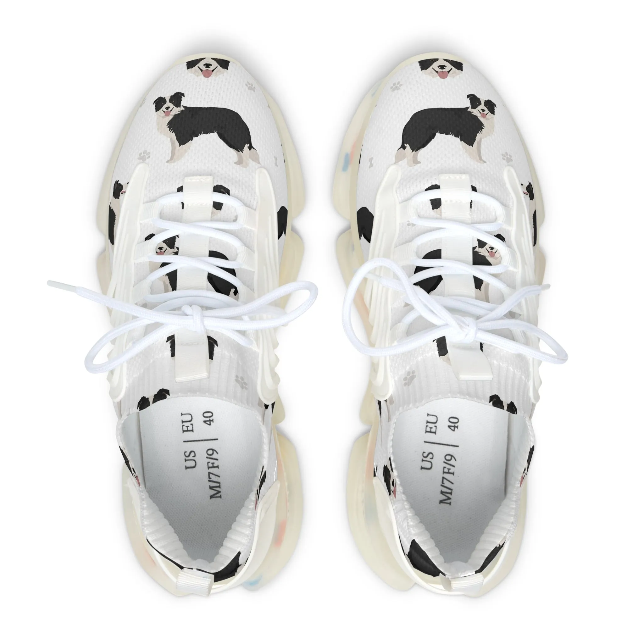 Border Collie Dog Women's Mesh Sneakers