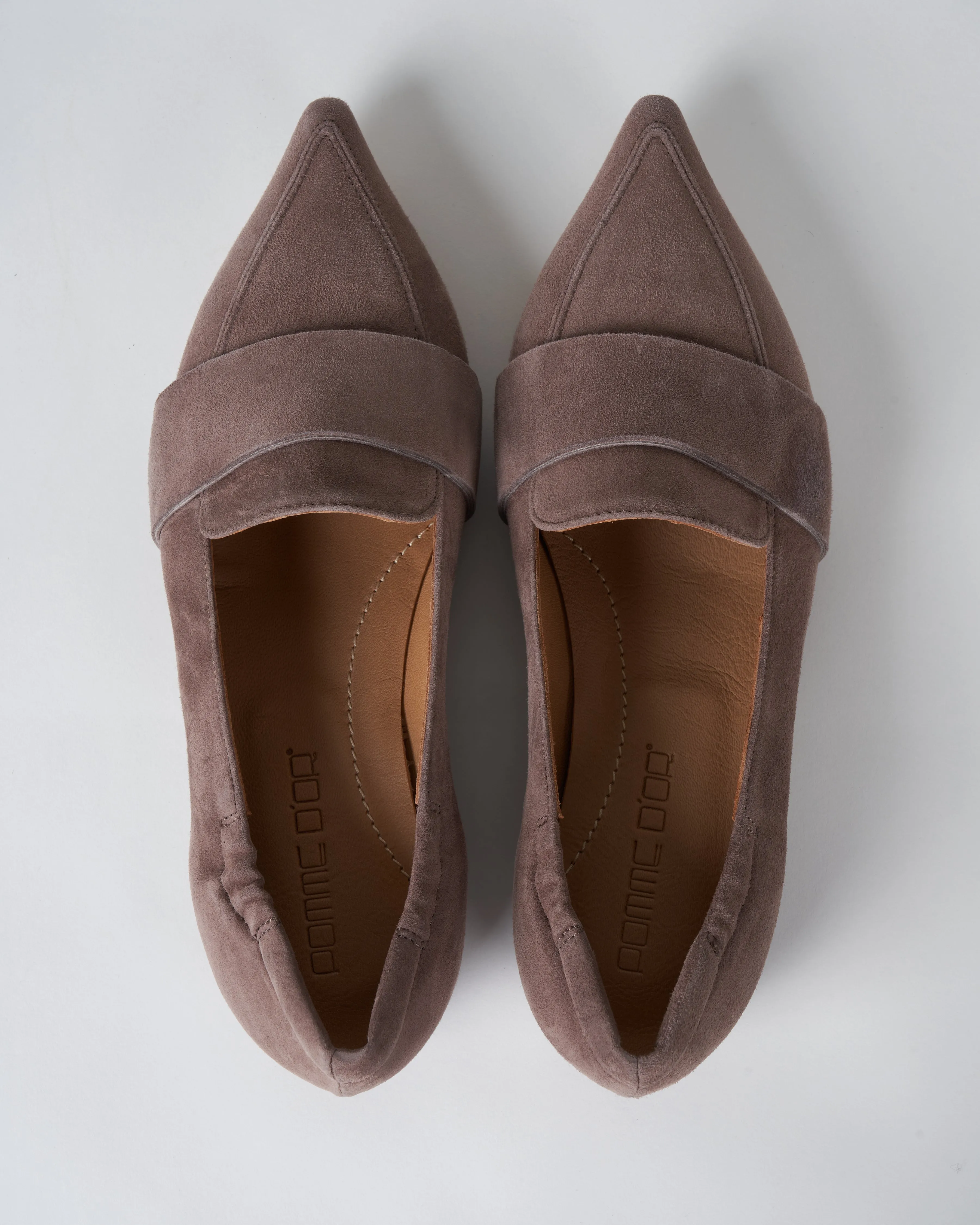 camoscio nude - inner wedge loafer - camoscio nude