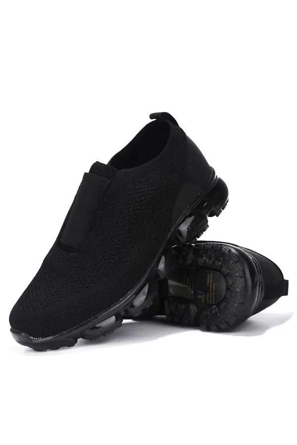 Cape Robbin Runaway Overtime Black Slip On Lightweight Flexible Knit Sneakers