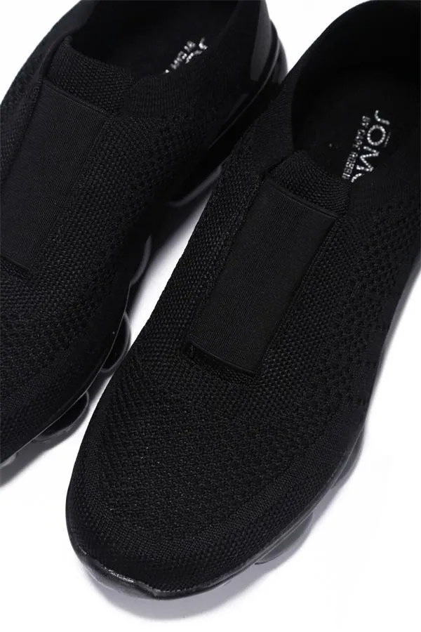 Cape Robbin Runaway Overtime Black Slip On Lightweight Flexible Knit Sneakers