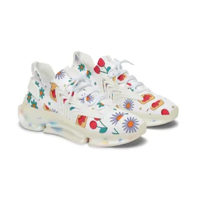 Cherries and Fruit Women's Mesh Sneakers