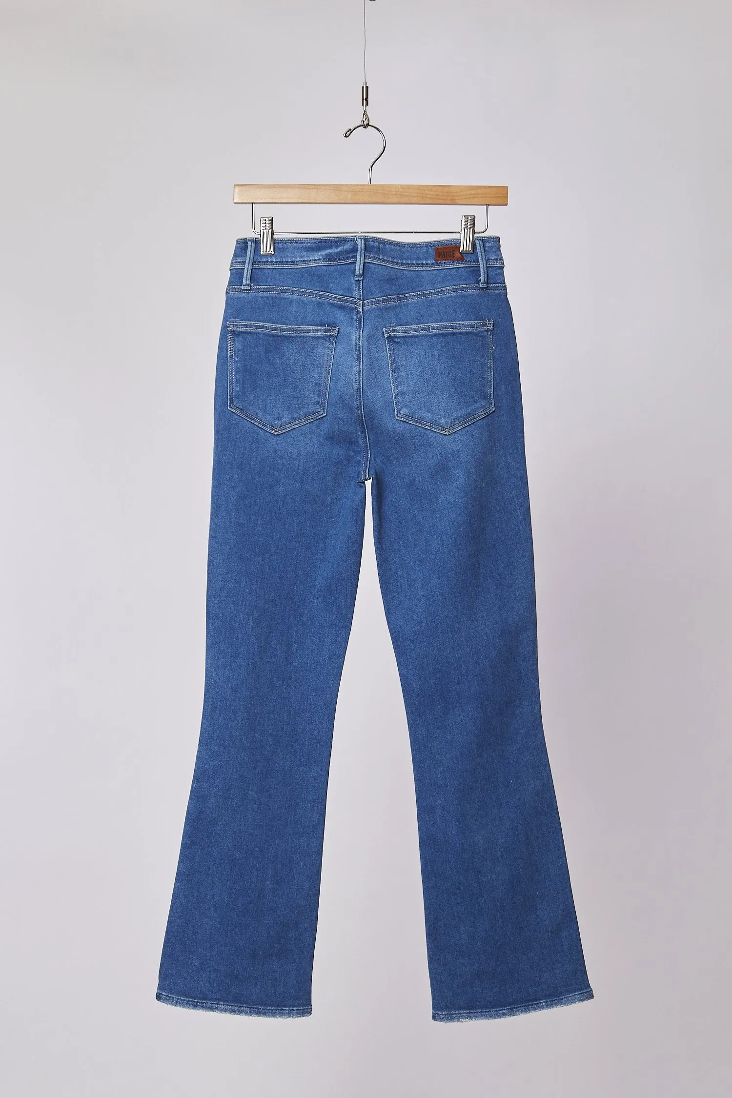 CLAUDINE HIGH RISE ANKLE FLARE LIGHT WASH