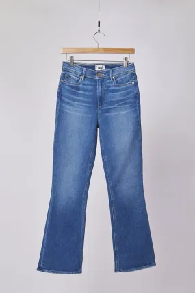 CLAUDINE HIGH RISE ANKLE FLARE LIGHT WASH