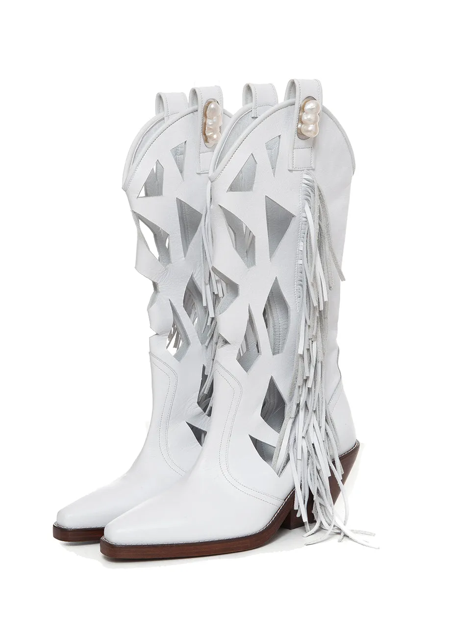 Cowgirl Boots With Pearls
