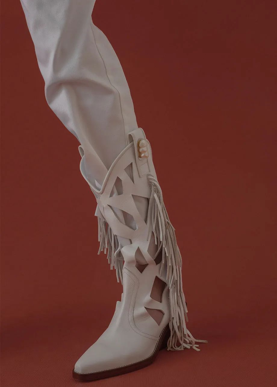 Cowgirl Boots With Pearls