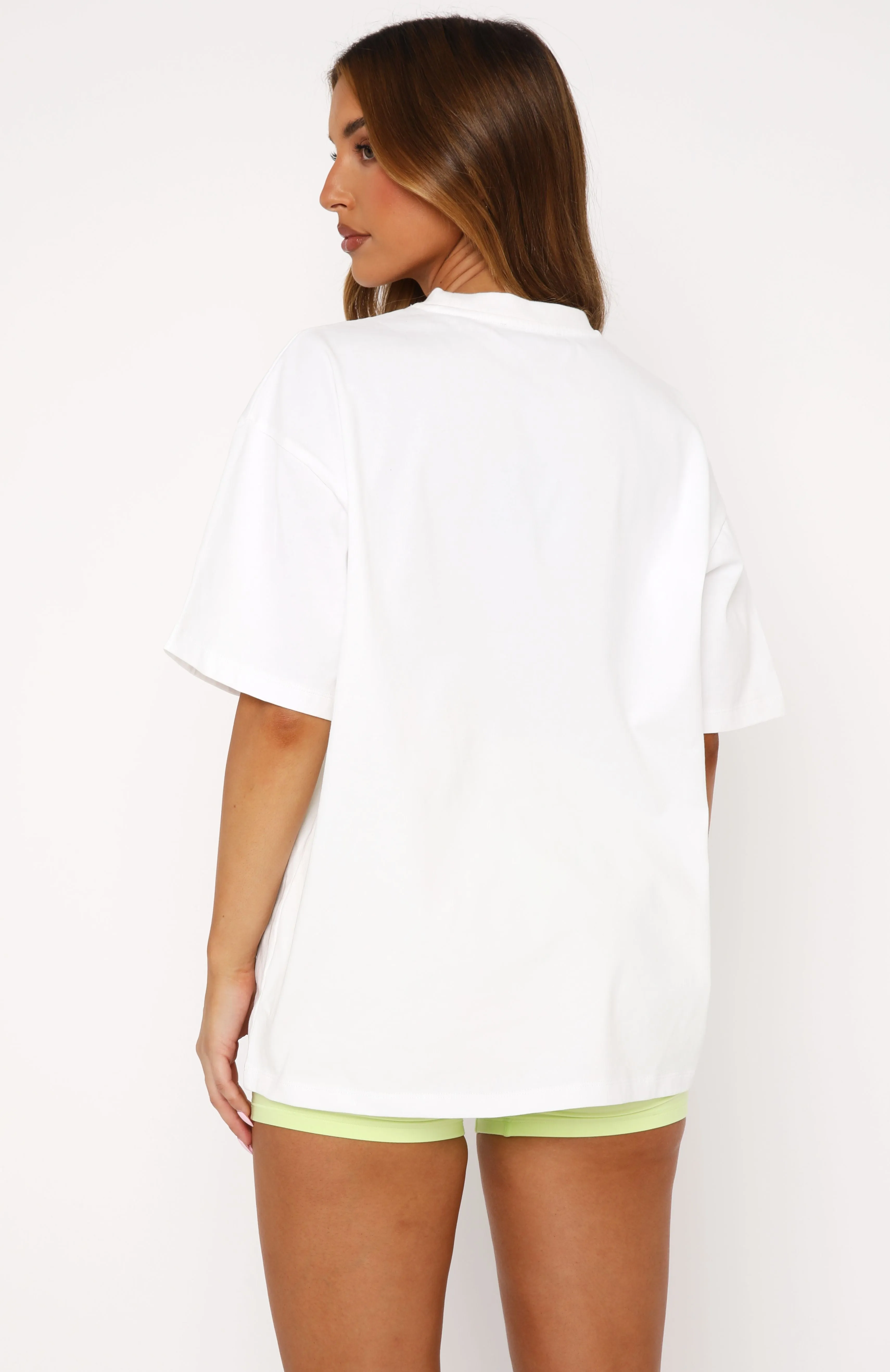 Down To The Wire Oversized Tee White