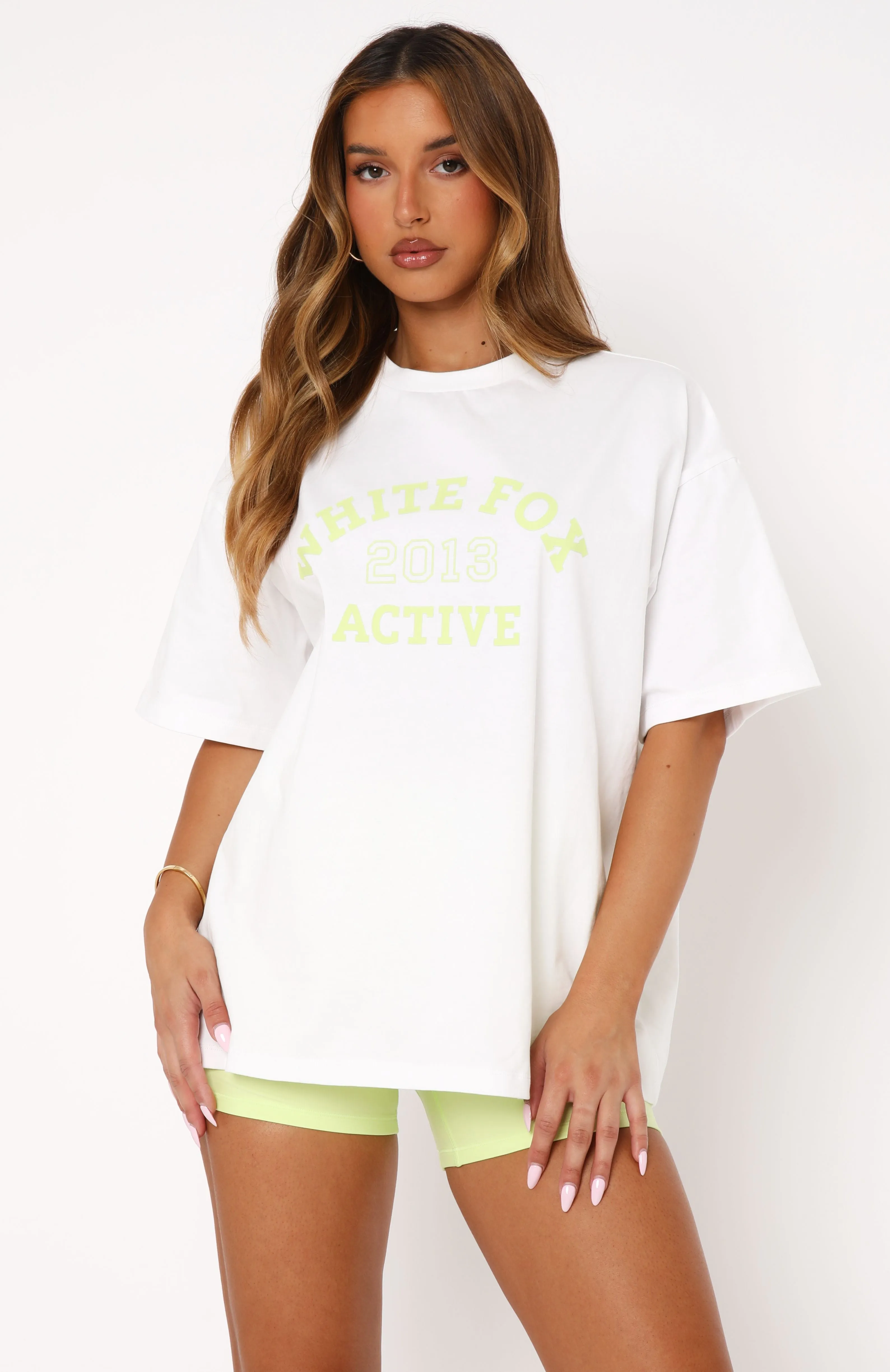 Down To The Wire Oversized Tee White