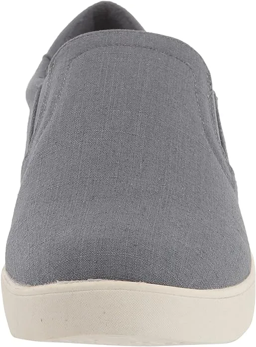 Dr. Scholl's Madison Oxide Blue Linen Slip On Low Top Fashion Sneakers