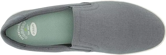 Dr. Scholl's Madison Oxide Blue Linen Slip On Low Top Fashion Sneakers