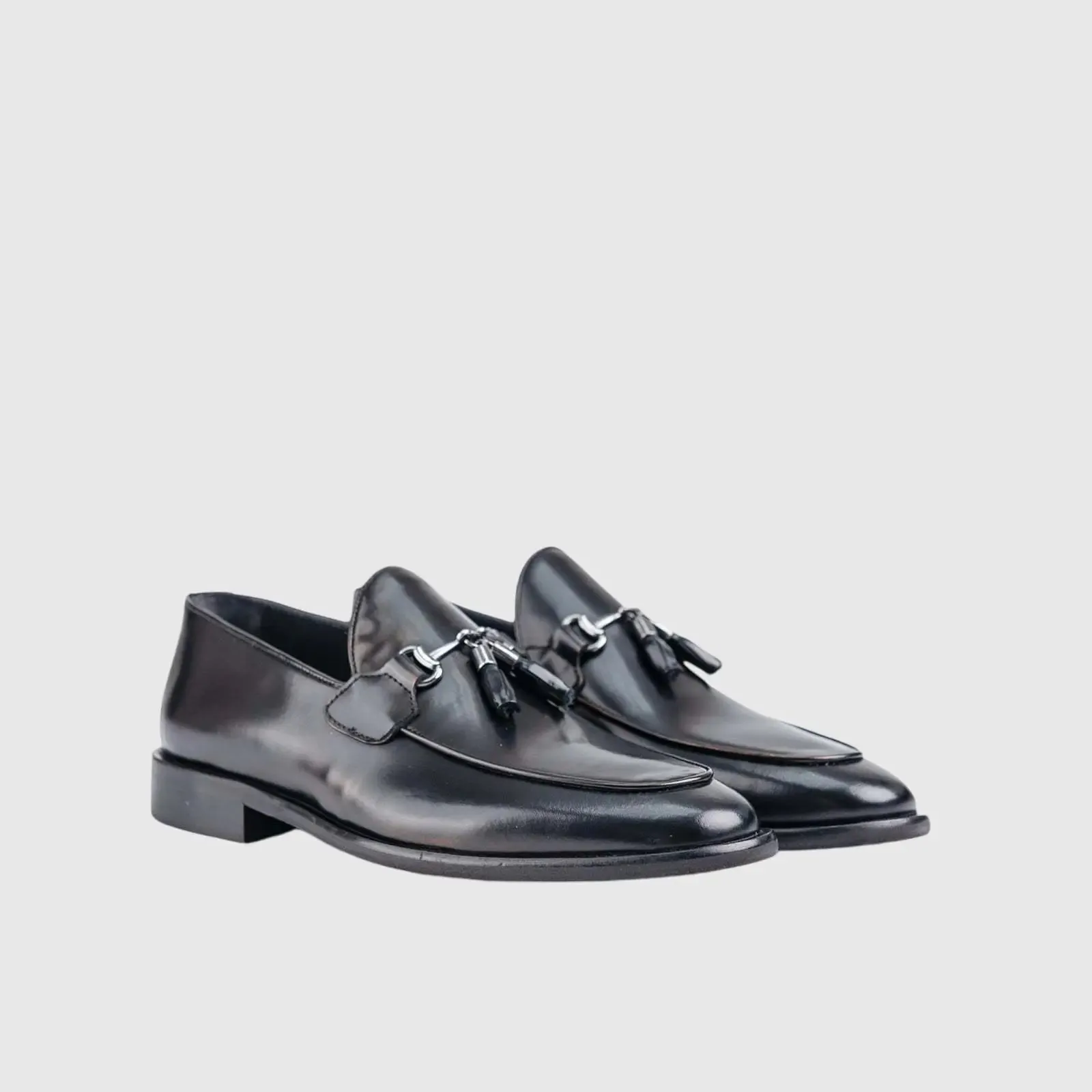 Dress Tassel Loafers 4-57 Black