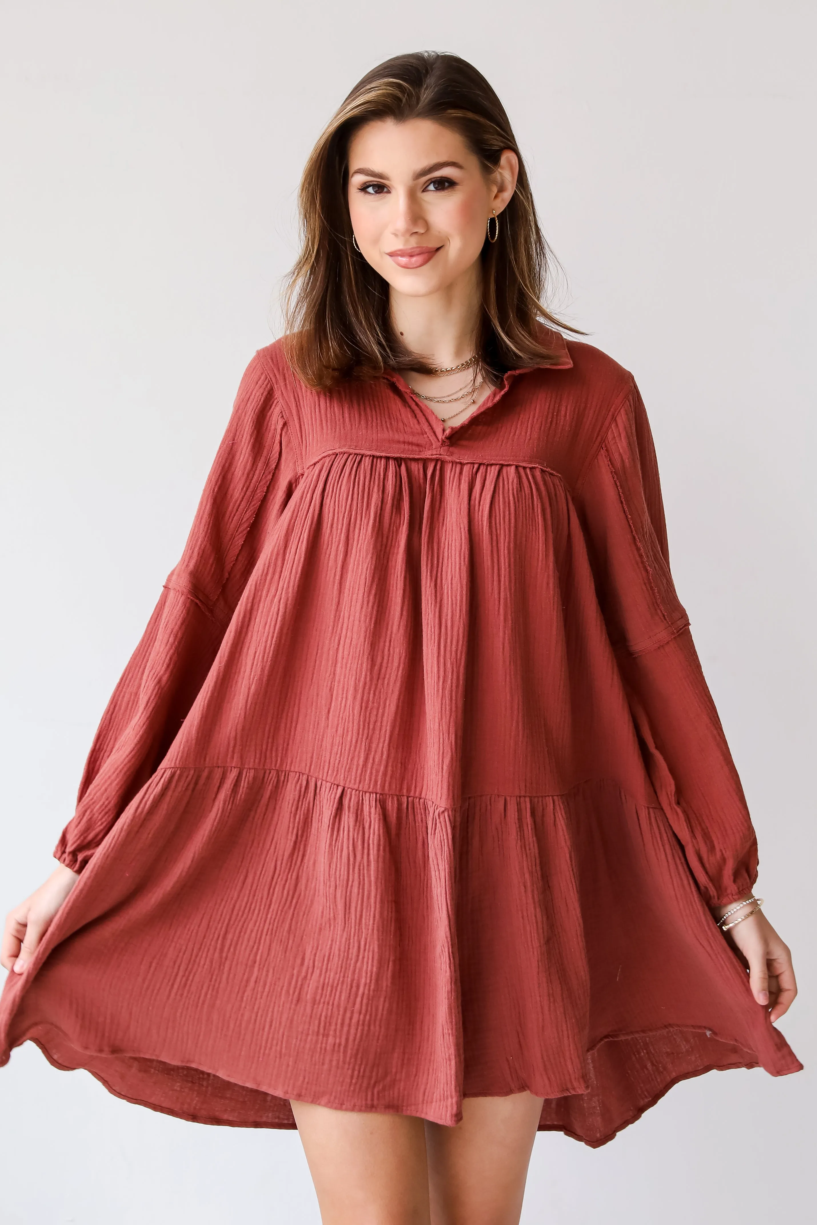 FINAL SALE - Modern Direction Linen Mini Dress