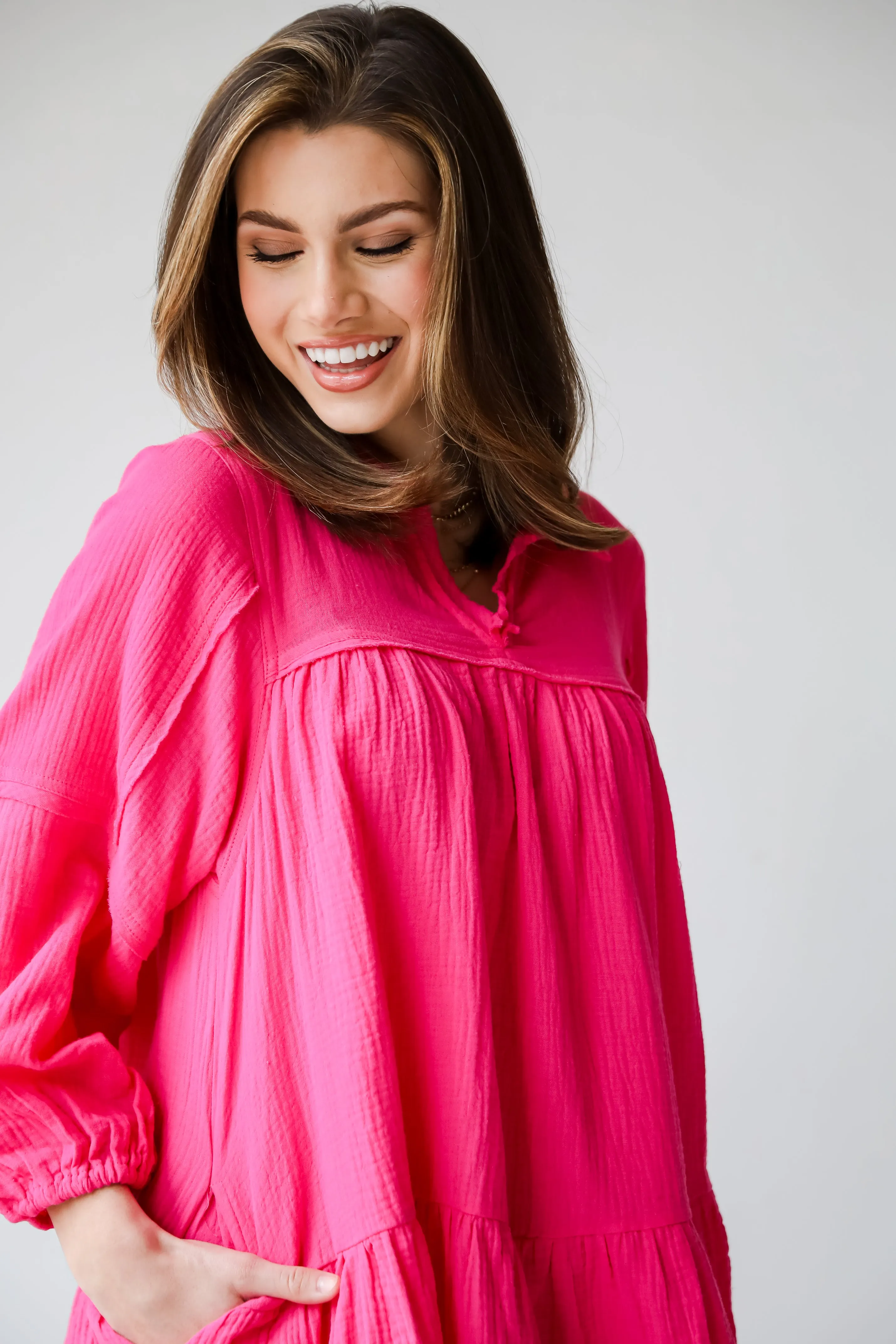 FINAL SALE - Modern Direction Linen Mini Dress