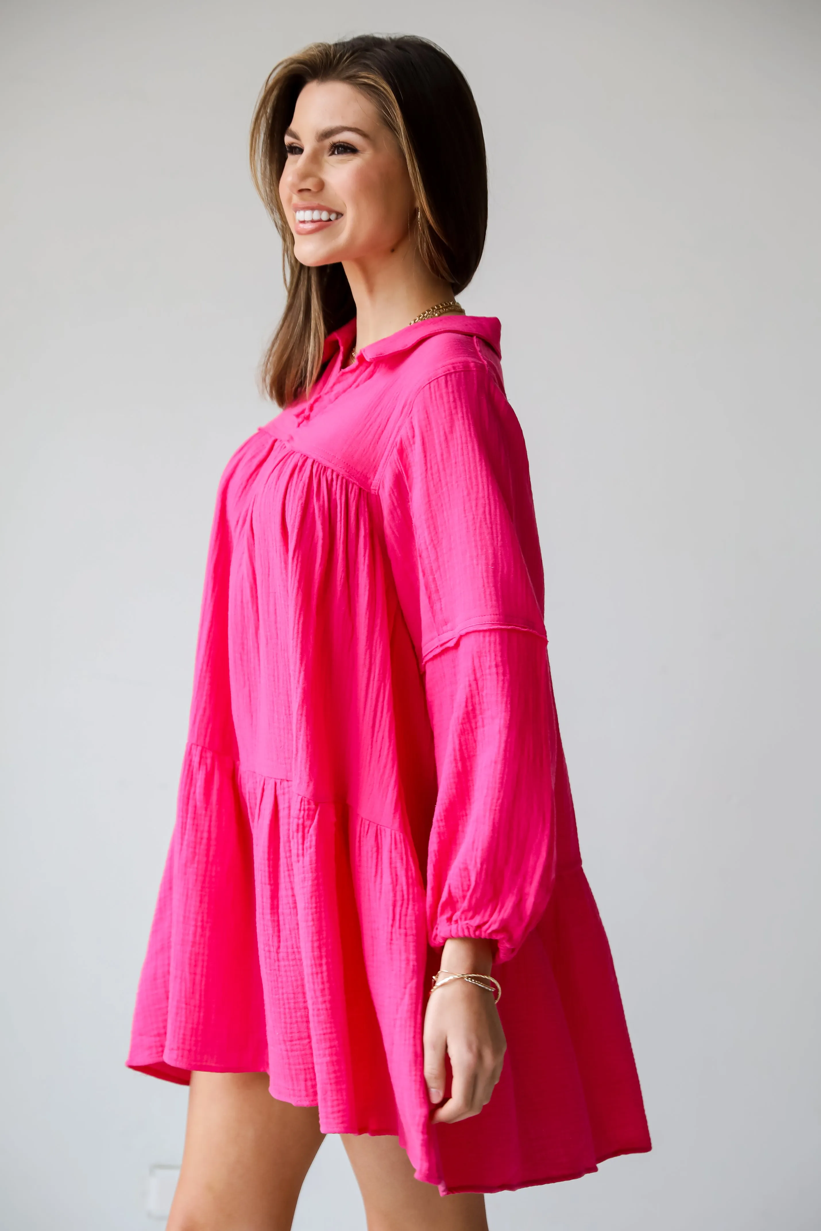 FINAL SALE - Modern Direction Linen Mini Dress