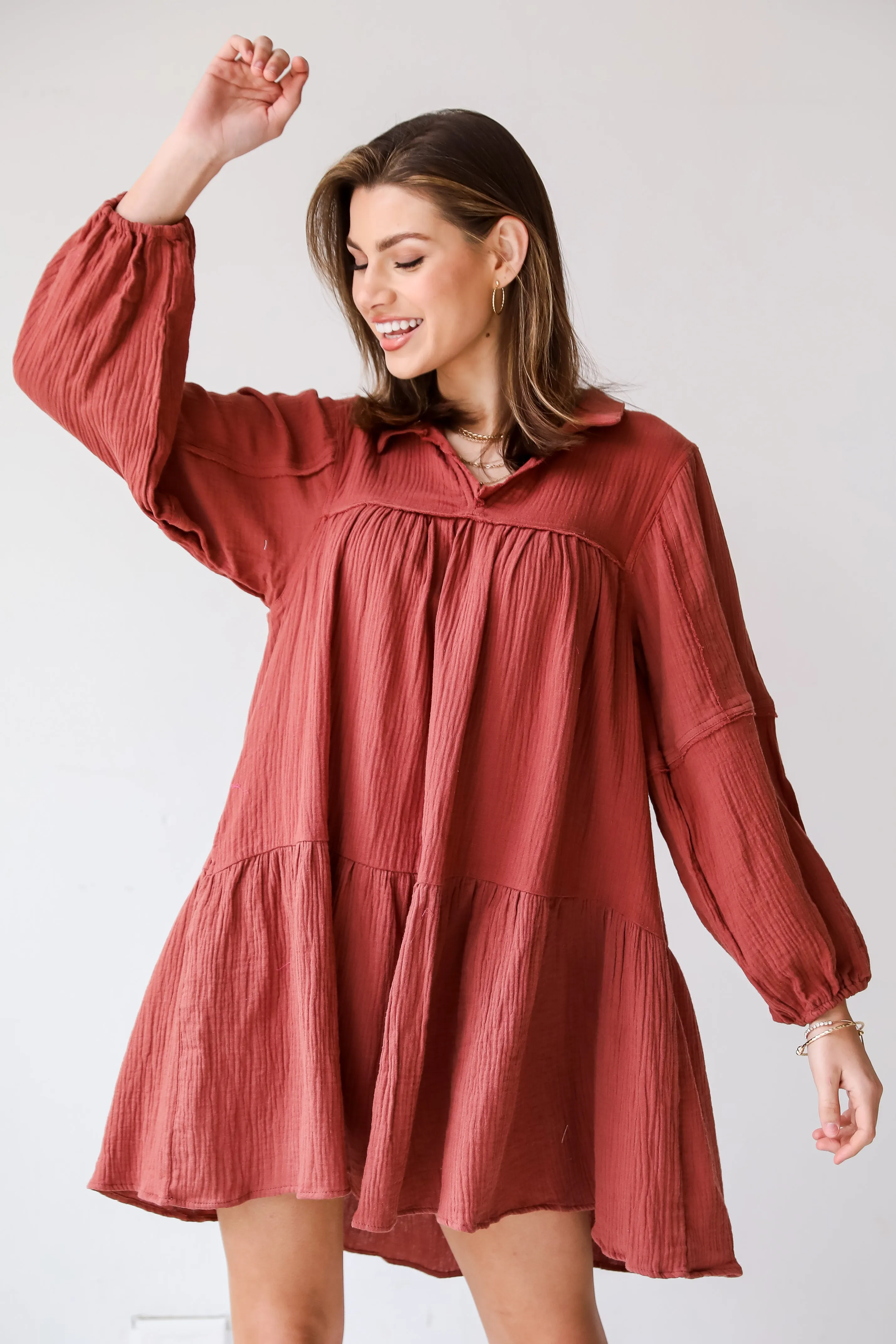 FINAL SALE - Modern Direction Linen Mini Dress