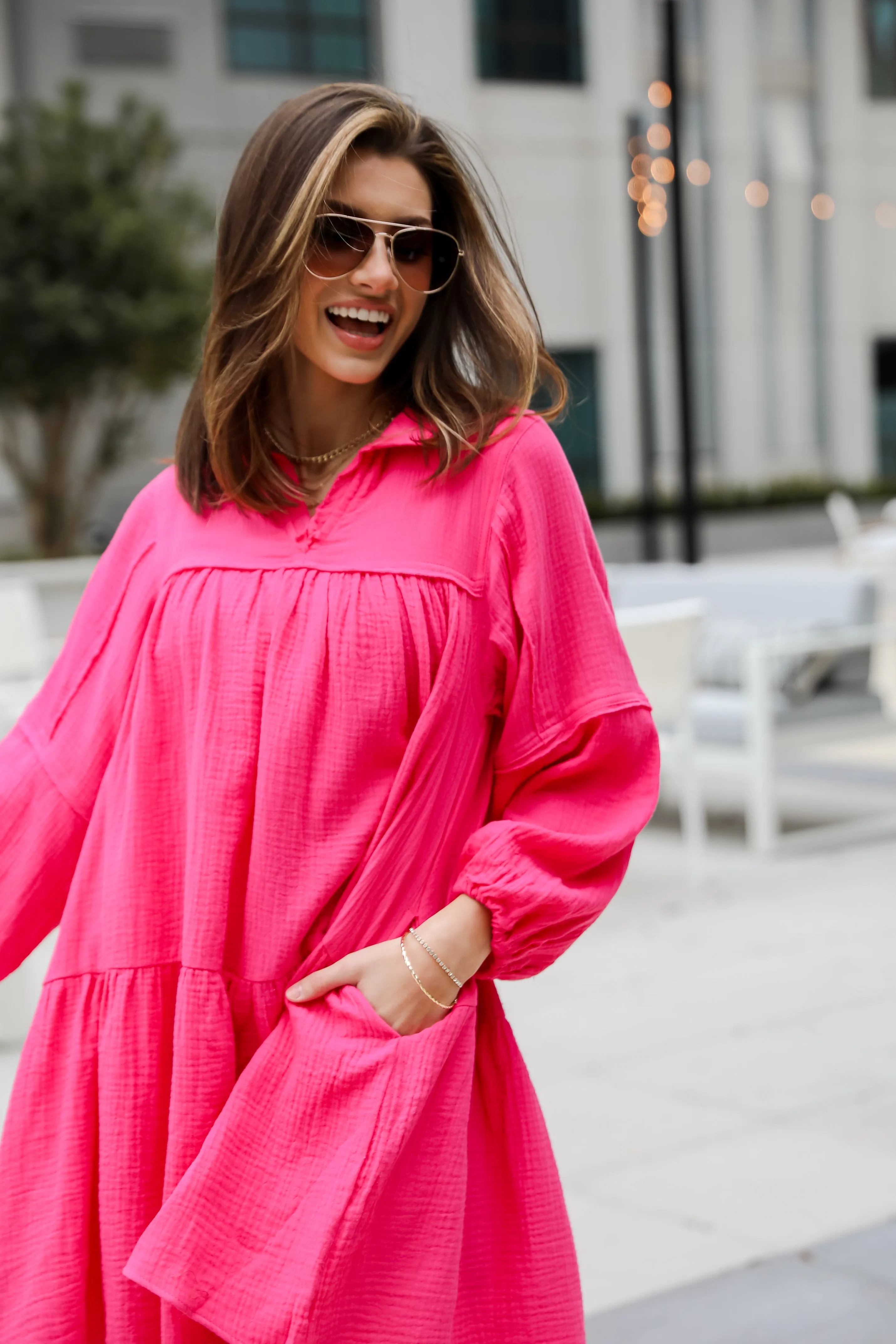 FINAL SALE - Modern Direction Linen Mini Dress
