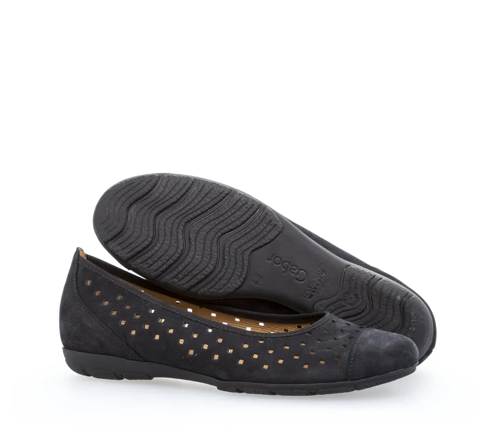 Gabor Ruffle 24.169 Ladies Ballet Pumps