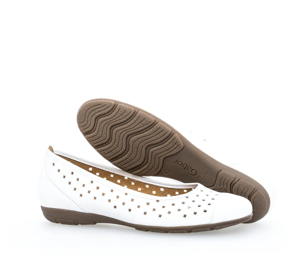 Gabor Ruffle 24.169 Ladies Ballet Pumps