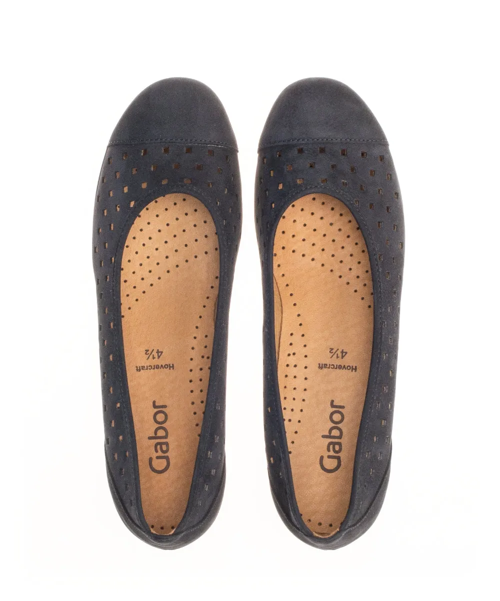 Gabor Ruffle 24.169 Ladies Ballet Pumps