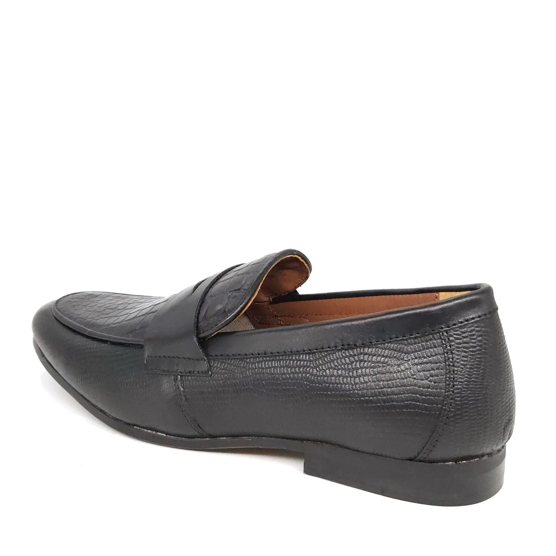 HX London Sutton Textured Penny Loafers