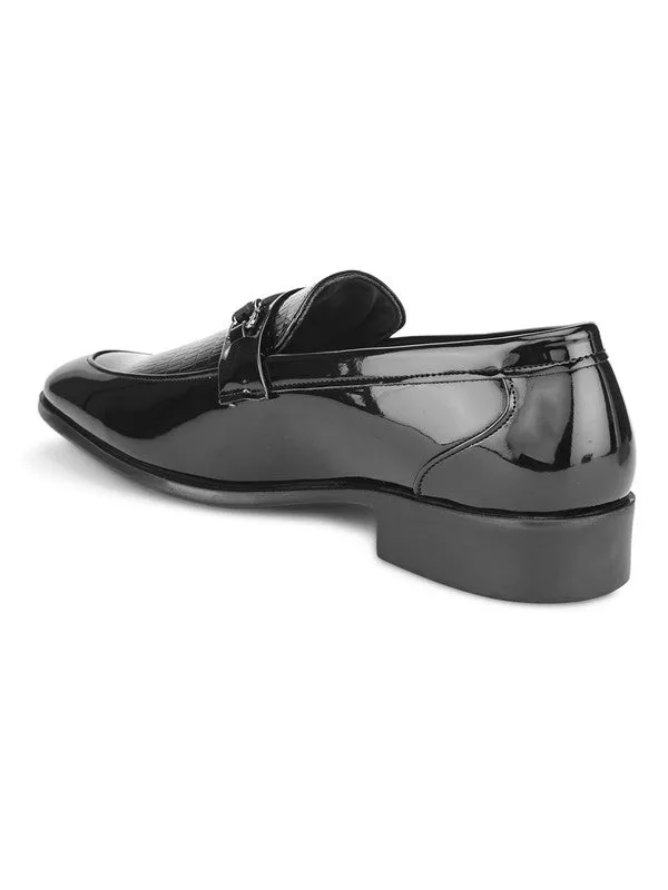 Hydes N Hues Black Formal Slip-Ons For Men