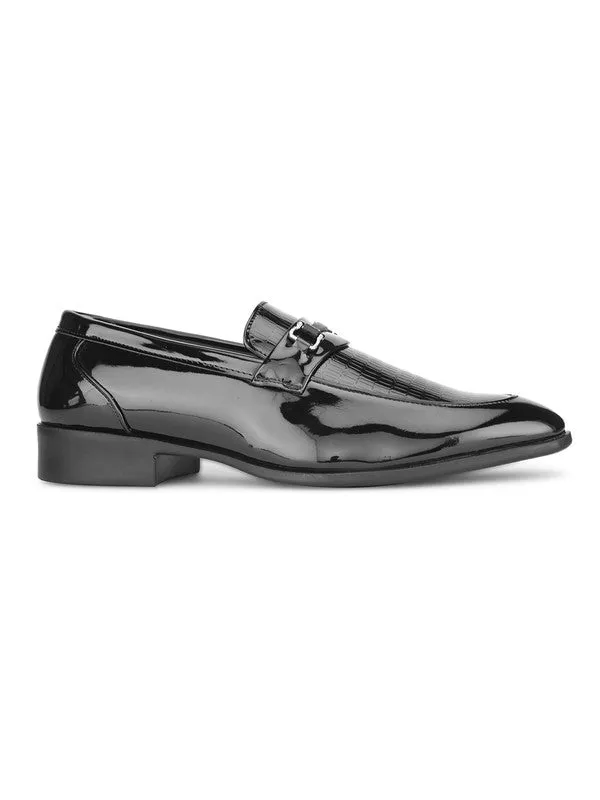 Hydes N Hues Black Formal Slip-Ons For Men