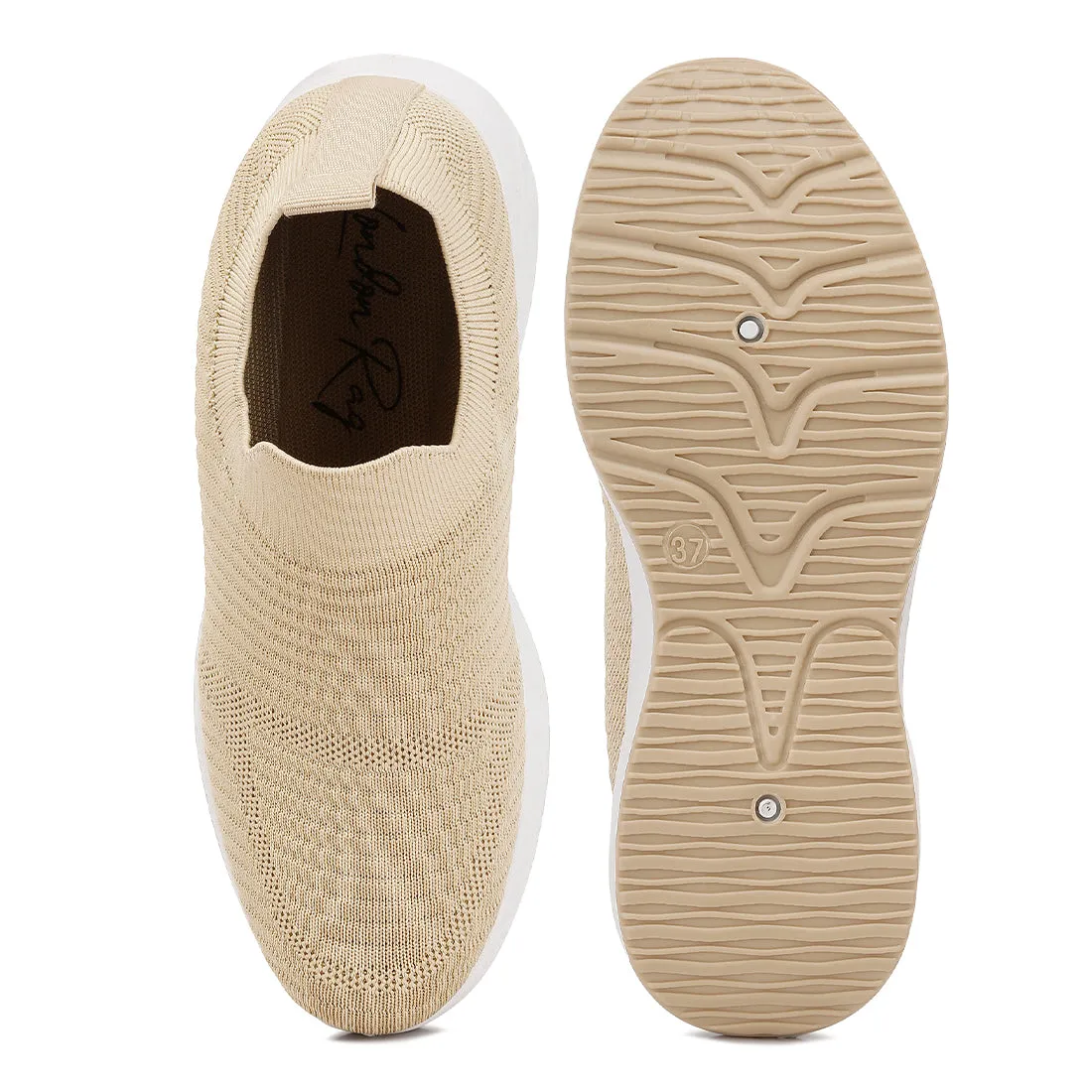 Jafna Knitted Slip On Sneakers