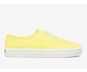 Keds Women's Breezie Canvas Sneakers- Neon Yellow