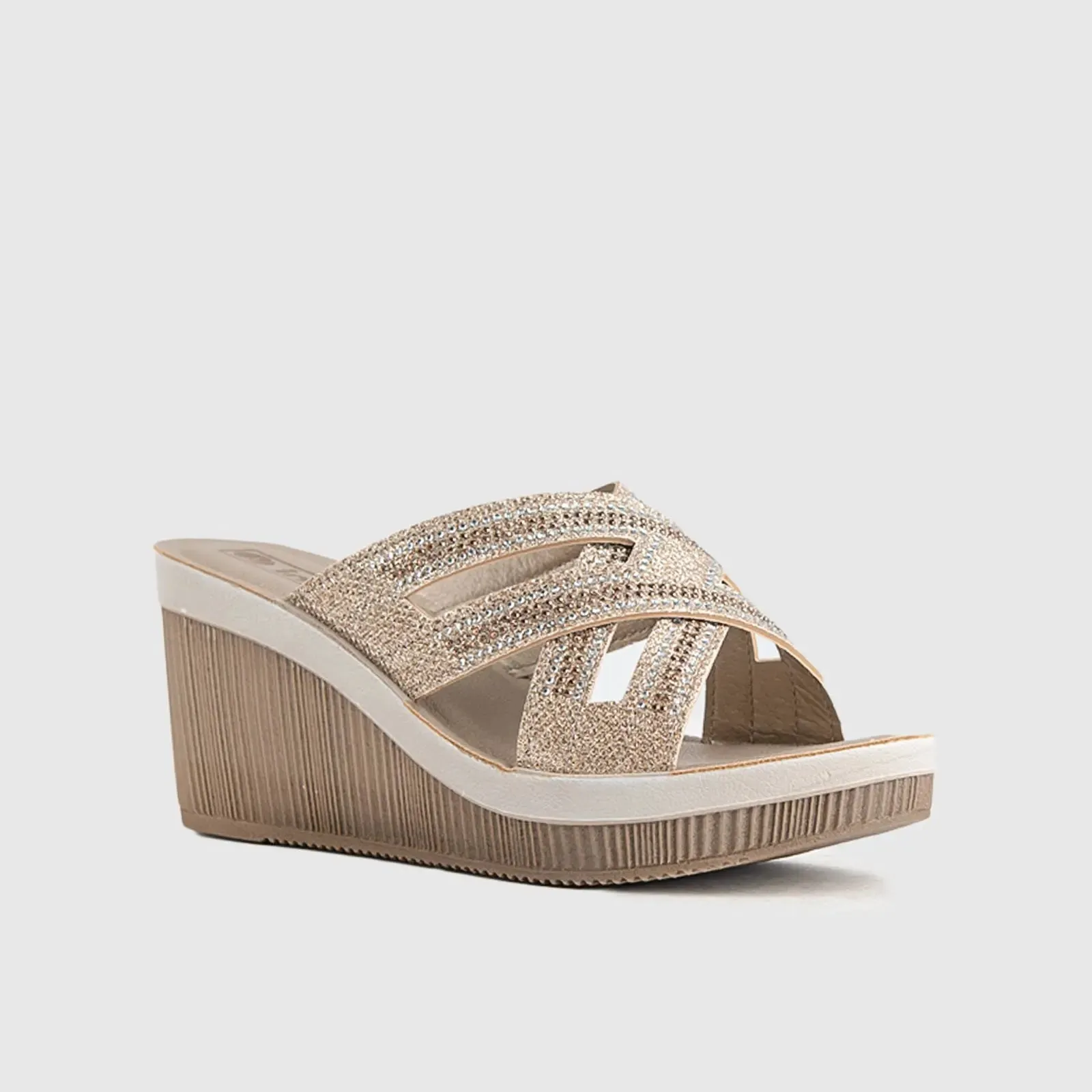 Ladies Comfort Sandals AS029 Pewter