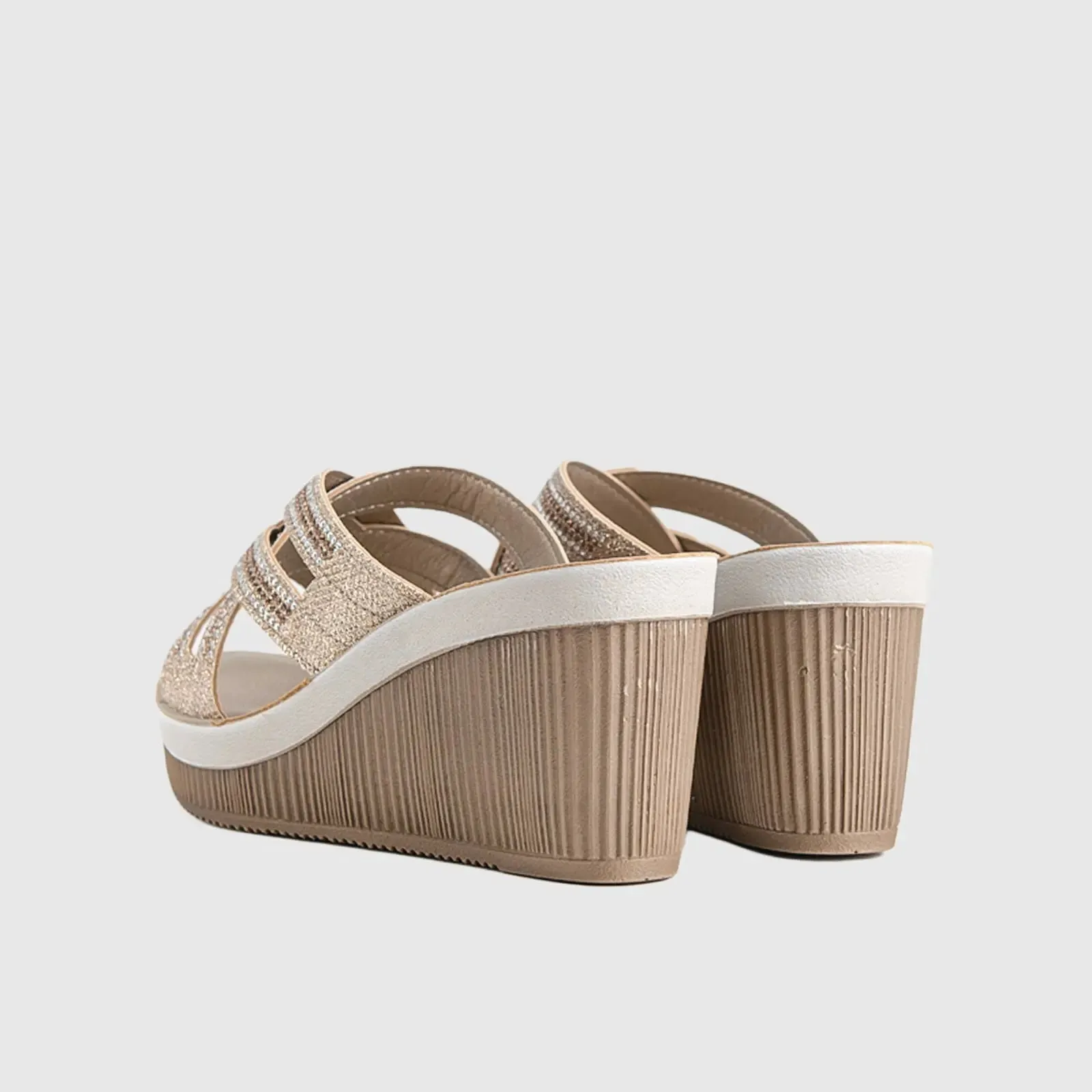 Ladies Comfort Sandals AS029 Pewter