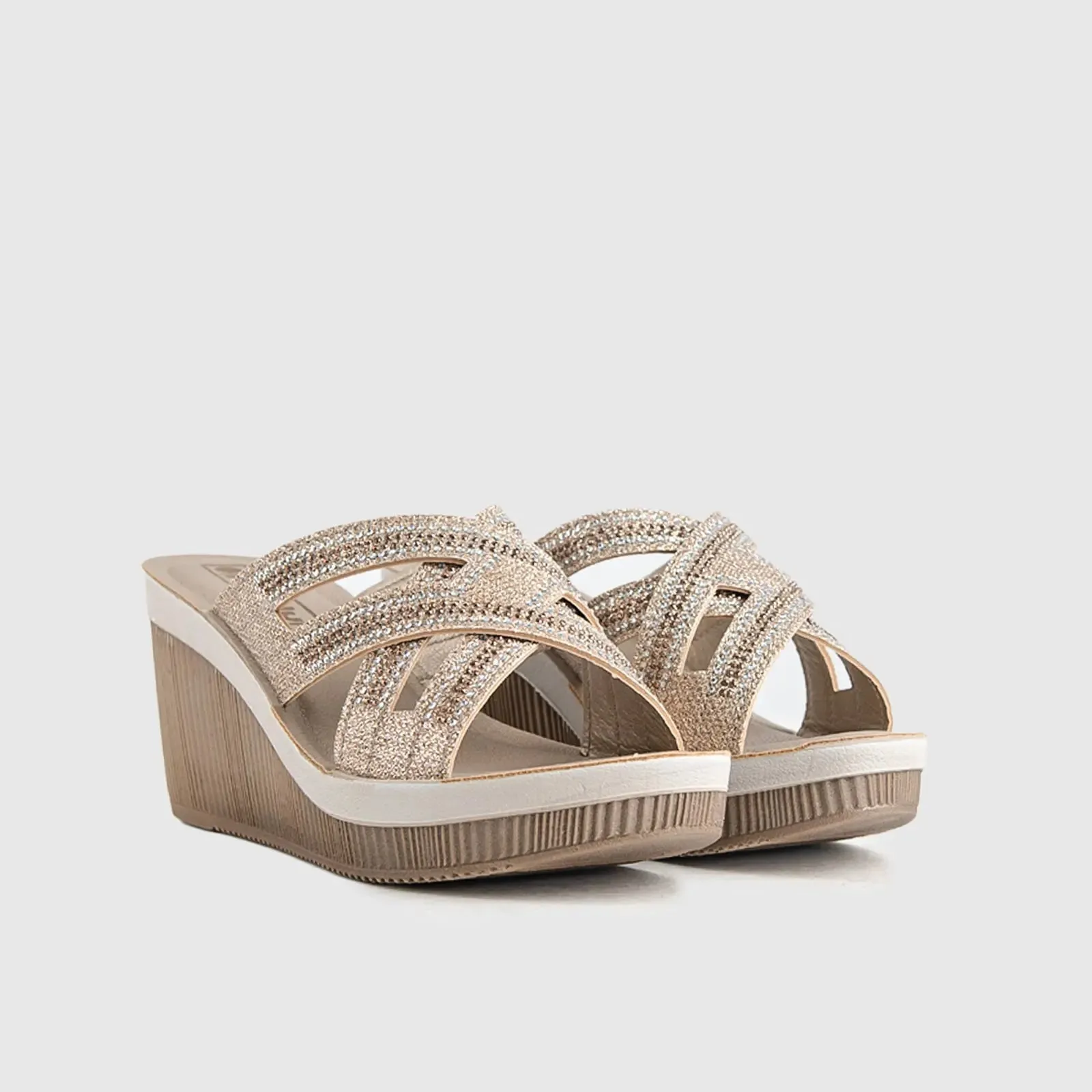 Ladies Comfort Sandals AS029 Pewter