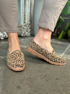 Leopard Suede Loafers