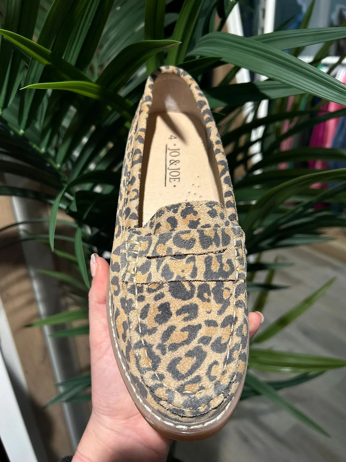 Leopard Suede Loafers