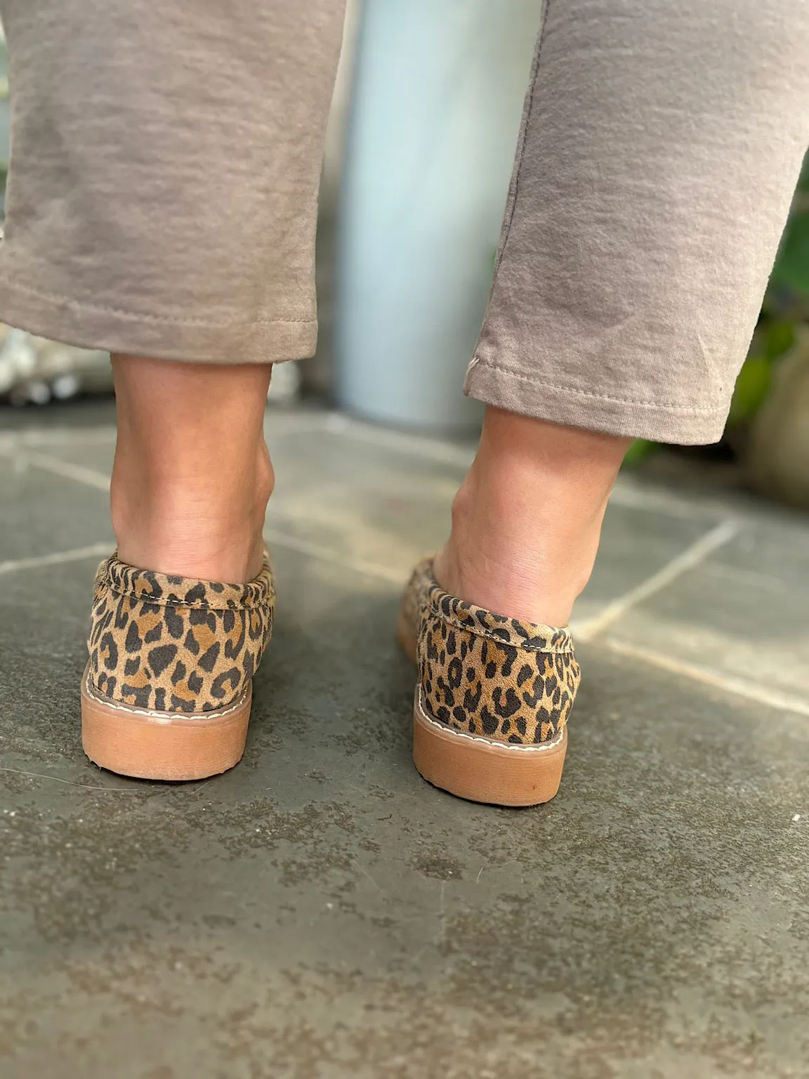 Leopard Suede Loafers