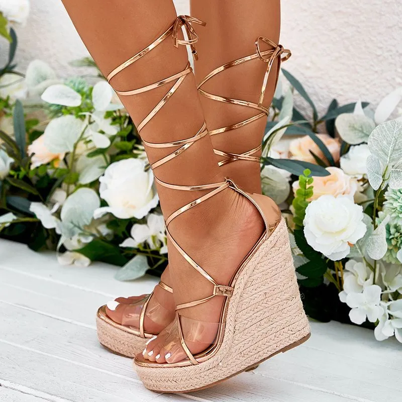 Mallow Strappy Wedge Sandals