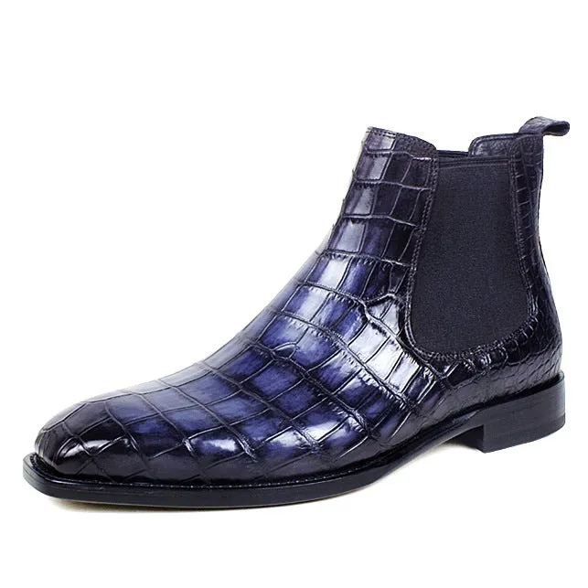 Men's low heel chelsea boots casual dress boots