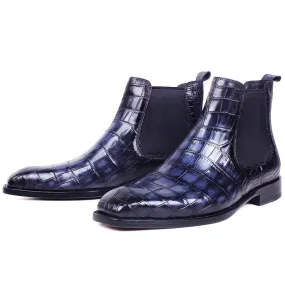 Men's low heel chelsea boots casual dress boots