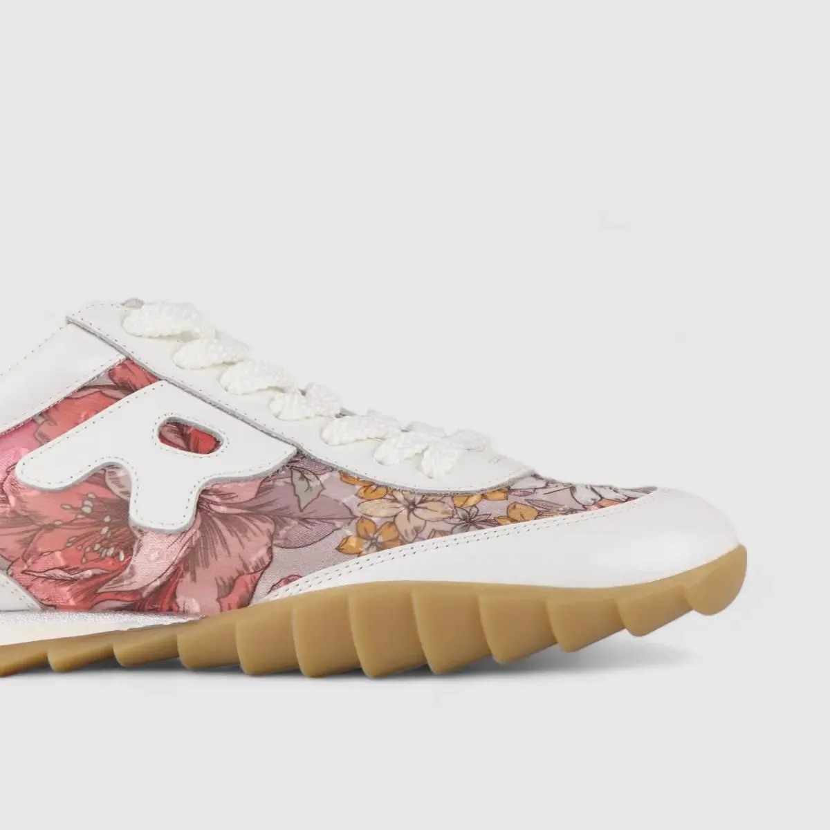 Morbido Ladies Leather Statement Sneakers White 1236-1