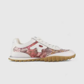 Morbido Ladies Leather Statement Sneakers White 1236-1